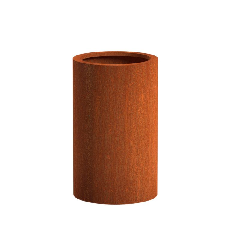 Tall Cylinder Garden Planter Corten Steel Buy Metal Online