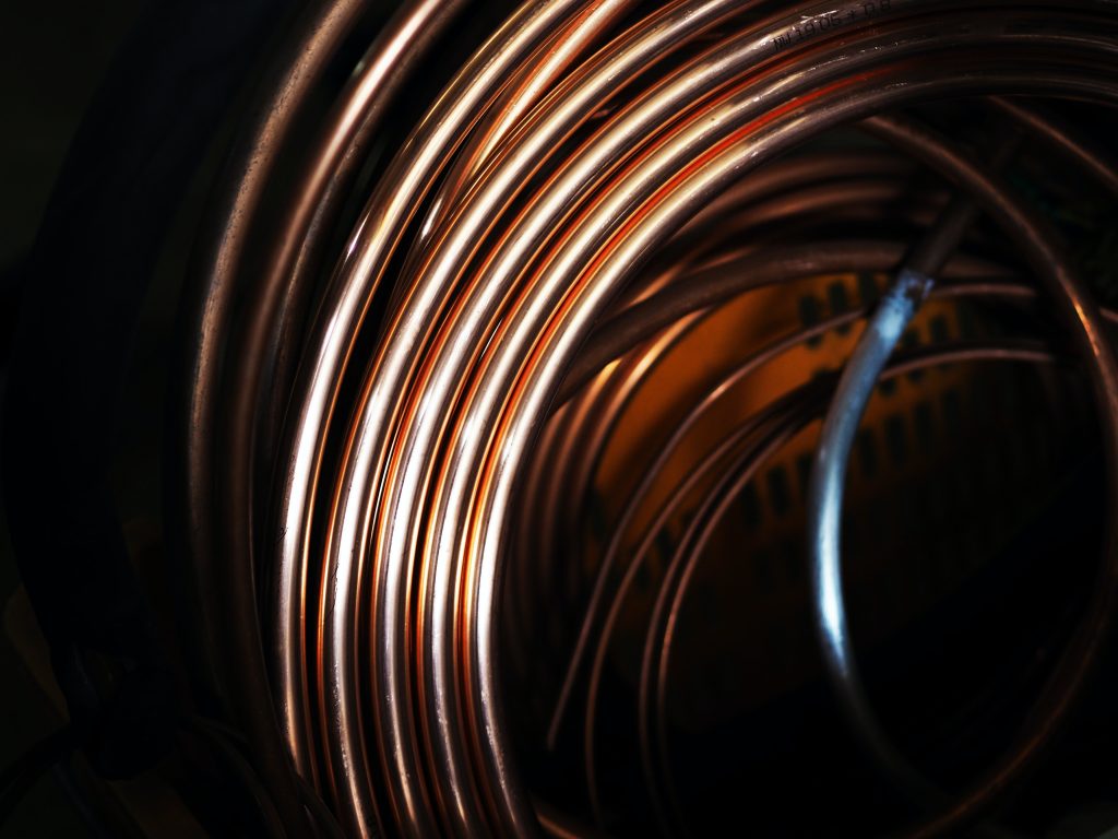 Coil of copper wire